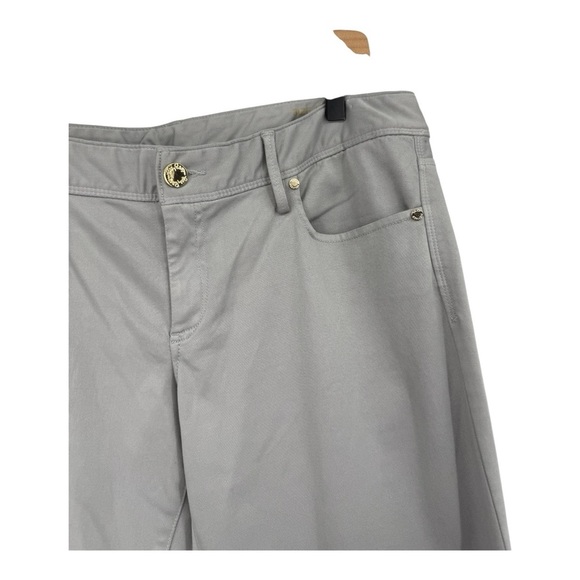 Lilly Pulitzer Worth Jeans in Palm Beach Grey Season-less Soft Stretchy Size 12 - Picture 3 of 15